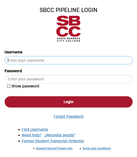 SSO Login dialog box