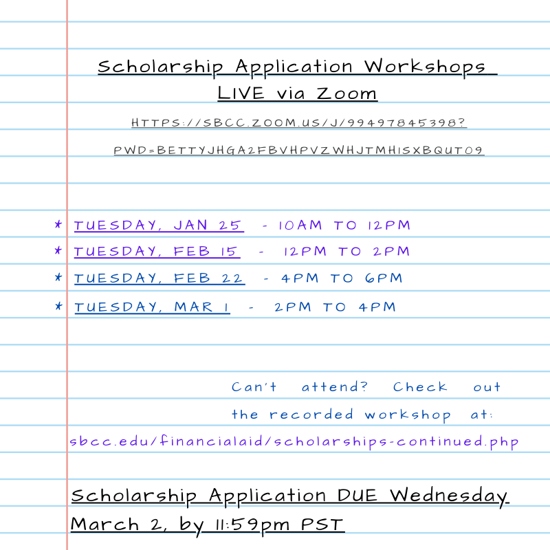 Sbcc Spring 2025 Registration Dates Joan Ronica