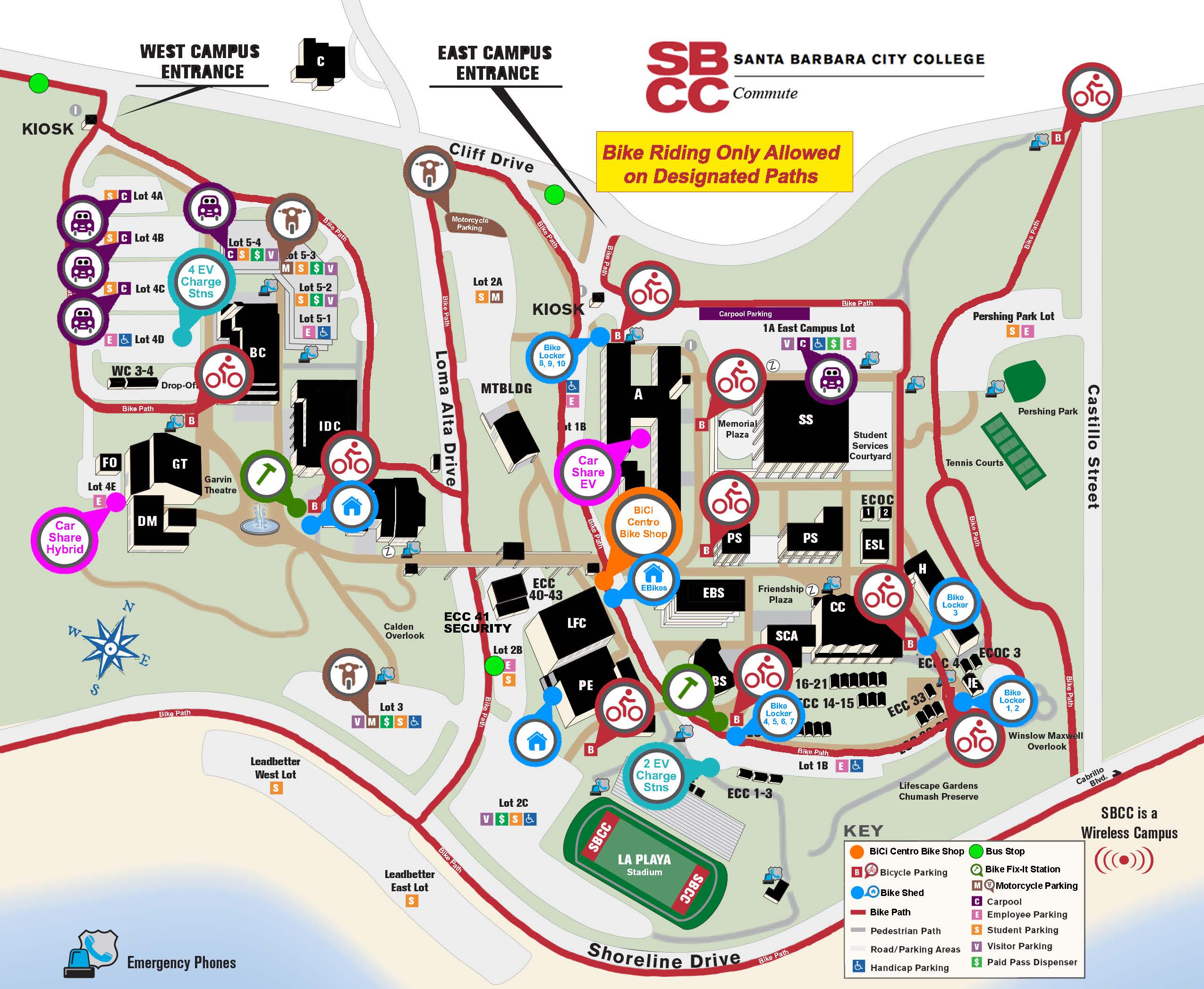 Parking & Traffic Information Santa Barbara City College